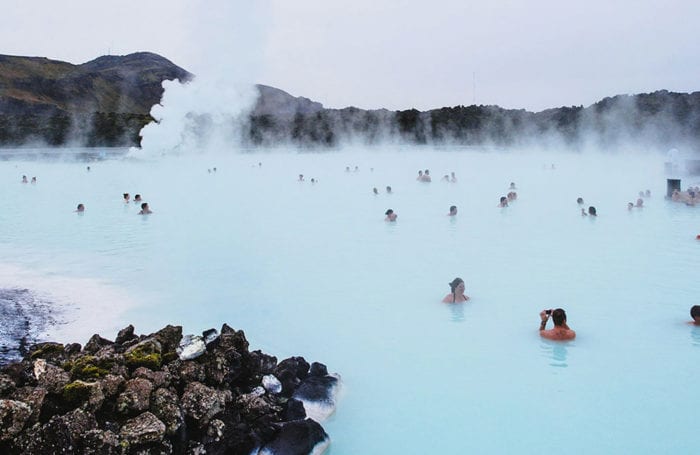 hot springs in iceland on teen summer trip