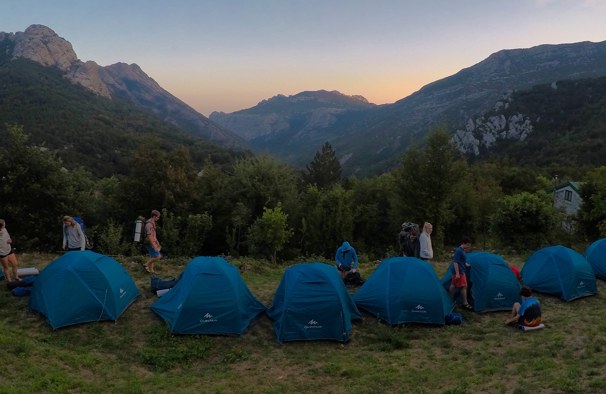 Croatia camping on Moondance